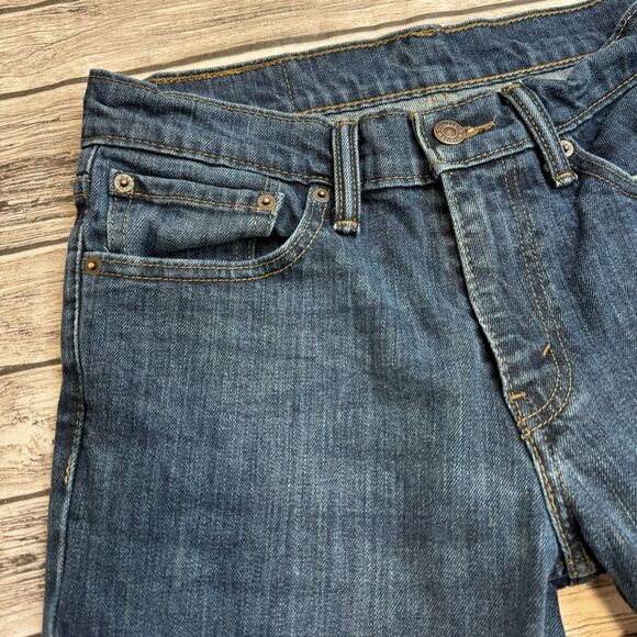 Levi's Men's 511 Slim Fit Dark Blue Denim Jeans W31 L30 31 x 30 Straight Leg Zip - Picture 4 of 11